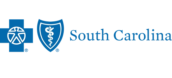 Blue Cross Blue Shield South Carolina logo with medical symbols and text.